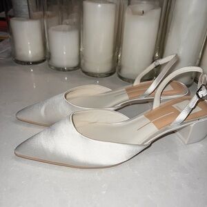 Dolce Vita Cream Slingback Heels